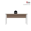 Ver mais imagens de Escrivaninha Mesa Escritório X 150cm Industrial Walnut e Branco Marrom