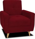Ver imagem 2 de Poltrona Cadeira Decorativa Pamela Sala Escritório Veludo Matrix
