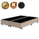 Ver imagem 3 de Base Cama Box King Bipartido 1,93 x 2,03 x 0,40 Suede Amassado Lobbox - Bege