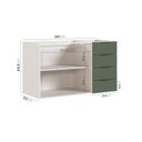 Ver imagem 4 de Balcão Pia 2 Portas 4 Gavetas sem Tampo Ipanema CabeCasa MadeiraOriginals