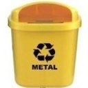 Ver imagem 3 de Cesto Individual Coleta Seletiva 40 L Para Poste Ou Parede:Marrom