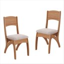 Ver imagem 1 de Conjunto 2 Cadeiras Estofadas