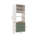 Ver imagem 4 de Torre Quente 2 Portas 2 Gavetas 2 Nichos para Forno e Microondas Ipanema CabeCasa MadeiraOriginals