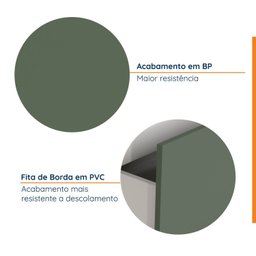 Torre Quente 2 Portas 2 Gavetas 2 Nichos para Forno e Microondas Ipanema CabeCasa MadeiraMadeira - 10