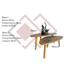 Ver imagem 5 de Conjunto Mesa de Centro Orgânica Wood Paris