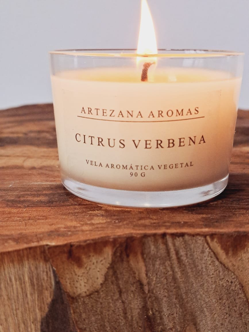 Vela Cítrus Verbena - 90g Artezana Aromas Linha Clássica - 5