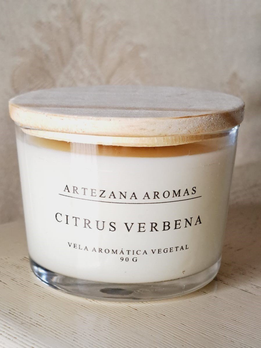 Vela Cítrus Verbena - 90g Artezana Aromas Linha Clássica