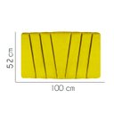 Ver imagem 2 de Painel Estofada Bélgica 100CM Solteiro Courino Amarelo - D A DECOR