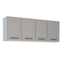 Ver imagem 1 de Armário Aéreo de Cozinha 4 Portas Juno 150 Cozimax Cinza Argila