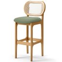 Ver imagem 3 de Kit 05 Banquetas Altas Para Cozinha Bancada Sala Tela Betta Fixa L02 Bouclê Oliva - Lyam Lyam Decor