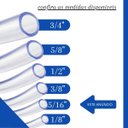 Ver imagem 7 de Mangueira Cristal Flexível em Pvc Transparente 5/16" X 1mm Uso em Indústria Agricultura Doméstico Of