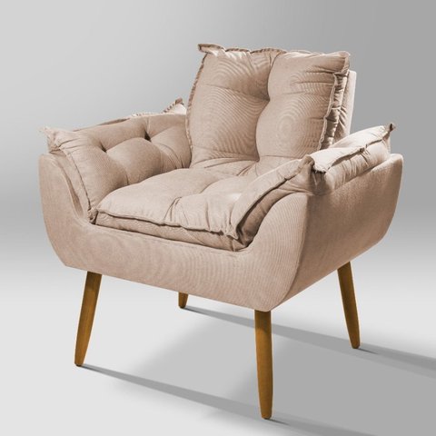Poltrona Opala para Quarto:bege