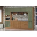 Ver imagem 1 de Cozinha Modulada Kappesberg 7 Peças Vibra C7p110 Canela/verde Pistache Lacca