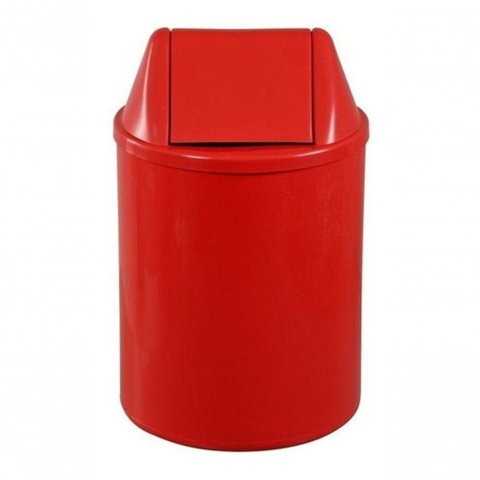 Lixeira Plástica com Tampa Vai-vem 22 Litros Vermelho
