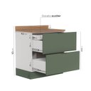 Ver imagem 5 de Balcão 2 Gavetões com Tampo e Rodapé Ipanema CabeCasa MadeiraOriginals