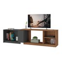 Ver imagem 4 de Rack Extensível para TV até 55 Polegadas 1 Porta 3 Nichos Yescasa