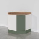 Ver imagem 2 de Balcão Canto Oblíquo com Tampo e Rodapé Ipanema CabeCasa MadeiraOriginals