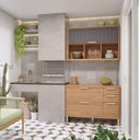 Ver imagem 1 de Conjunto 2 peças com Balcão e Aéreo para Varanda Gourmet Helen Yescasa