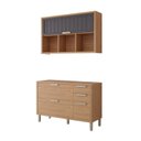 Ver imagem 3 de Conjunto 2 peças com Balcão e Aéreo para Varanda Gourmet Helen Yescasa