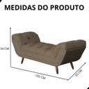 Ver imagem 6 de Recamier Sofá Divã Namoradeira Sienna 195 Cm King Linho