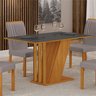 Conjunto Sala de Jantar Mesa Tampo Vidro/MDP com 4 Cadeiras Miami Yescasa - 6
