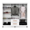 Ver imagem 4 de Guarda Roupa Casal 6 Portas 2 Gavetas 38,5cm