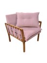 Ver imagem 2 de Kit 2 Poltronas Decorativa Luxo Safira Dora Bela Califónia 0125 Rosa