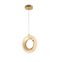 Ver imagem 1 de Lustre Pendente Argola Dourada Led 9w 20cm 3000k Bivolt Dcd02188