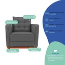 Ver imagem 6 de Kit Sofá 2 Lugares e 2 Poltronas Luxo Moderno Sala de Estar Samuel