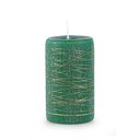 Ver imagem 1 de Vela Artesanal Fios 6x8cm Detalhe Original Verde