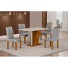 Conjunto Sala de Jantar Mesa Tampo MDF/MDP com 4 Cadeiras Miami Yescasa - 1