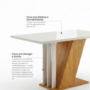 Ver imagem 7 de Conjunto Sala de Jantar Mesa Tampo MDF/MDP com 4 Cadeiras Miami Yescasa