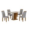 Conjunto Sala de Jantar Mesa Tampo MDF/MDP com 4 Cadeiras Miami Yescasa - 2