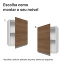 Ver imagem 4 de Armário Aéreo 50cm 1 Porta Branco/rustic Glamy Madesa