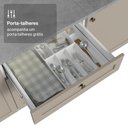Ver imagem 7 de Balcão de Cozinha 60 cm 3 Gavetas (sem Tampo) Branco/Crema Vik Madesa