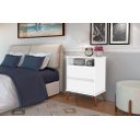 Ver imagem 2 de Mesa de Cabeceira On Estilo Retrô Cor Branco