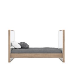 Quarto de Bebê Completo Berço 3 em 1 com Guarda Roupa 4 Portas e Cômoda Retrô Theo Espresso Móveis - 10