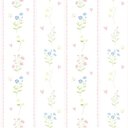 Ver imagem 2 de Papel de Parede Floral com Redinha e Coracoes ( Auto Adesivo Fosco )