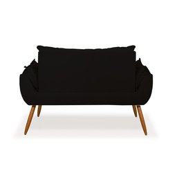 Kit Namoradeira Opala + 2 Poltronas para Sala Balaqui Decor Cor:preto - 9