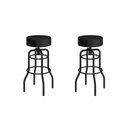 Ver imagem 1 de Conjunto 2 Banquetas de Aço 70cm Giratória Paris Preto