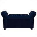 Ver imagem 2 de Recamier Bau Egeo 140x Suede Azul Marinho - Dominic Decor