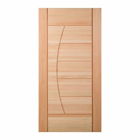 Folha de Porta Maciça em Eucalipto Acabamento Natural 210x102cm PM78 Solar Cruzeiro Portas