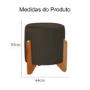 Ver imagem 5 de Poltrona Balanço c/ Puff Melinda Suede Marrom