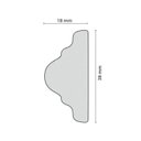 Ver imagem 4 de Rodameio Perfil de Poliestireno CW11 Branco Homestar