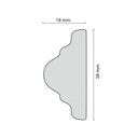 Ver imagem 3 de Rodameio Perfil de Poliestireno Cw11