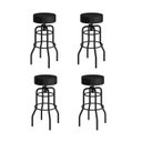 Ver imagem 1 de Conjunto 4 Banquetas de Aço 70cm Giratória Paris Preto