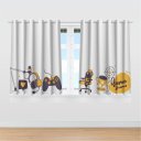Ver imagem 2 de Cortina Infantil Estampada 2,60 X 1,50m Nerd Gamer Mod 03
