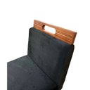 Ver imagem 4 de Kit 4 Banquetas Altas em Madeira Maciça Florença Preto/Pinhão