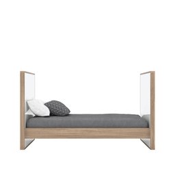 Quarto de Bebê com Berço 3 em 1 e Cômoda 3 Gavetas 1 Porta Retrô Theo Espresso Móveis - 8