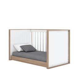Quarto de Bebê com Berço 3 em 1 e Cômoda 3 Gavetas 1 Porta Retrô Theo Espresso Móveis - 10